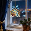 Nativity Ornament for Christmas Tree Acrylic Christian Nativity Scene Hanging Decoration Religious Suncatcher for Home Window Decor