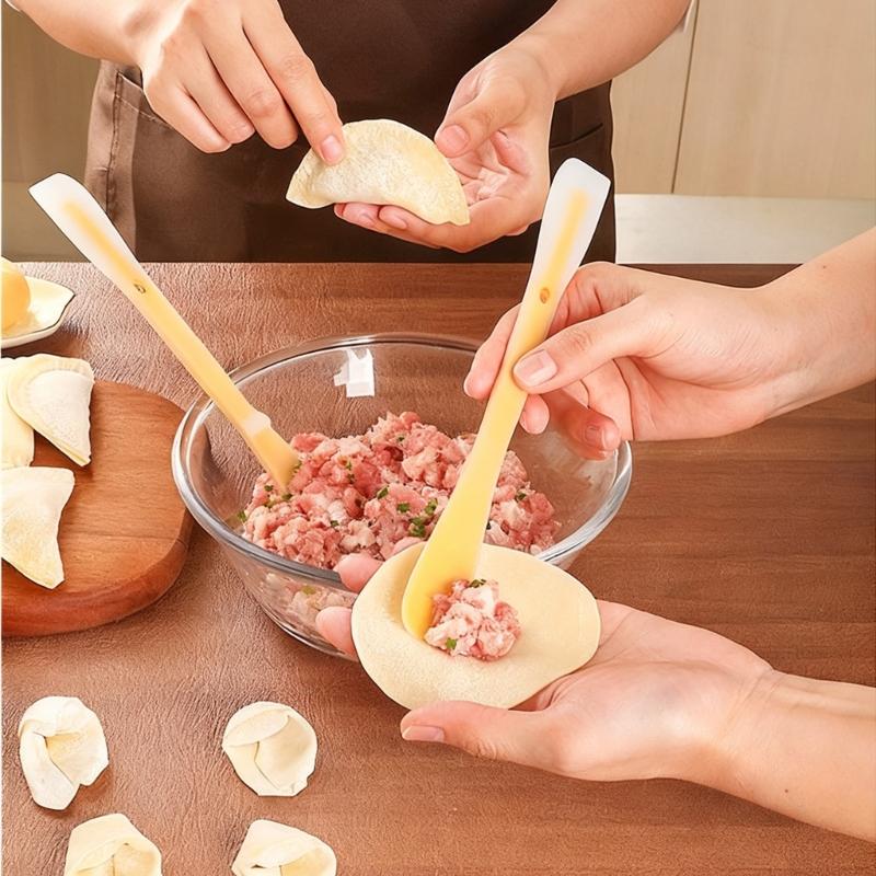 Double Headed Dumpling Scooper Nonstick Kitchen Gadget For Efficient Filling Preparation Pastas Ravioli And Pastry Dough