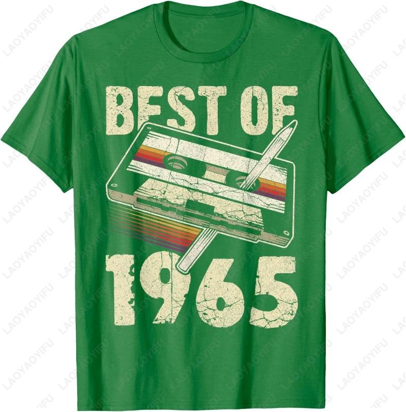 Best of 1965 Audio Cassette 60th Birthday Gift 60 Years Old Tee Summer Breathable Cotton Camisetas Funny Printed Tshirt Tops