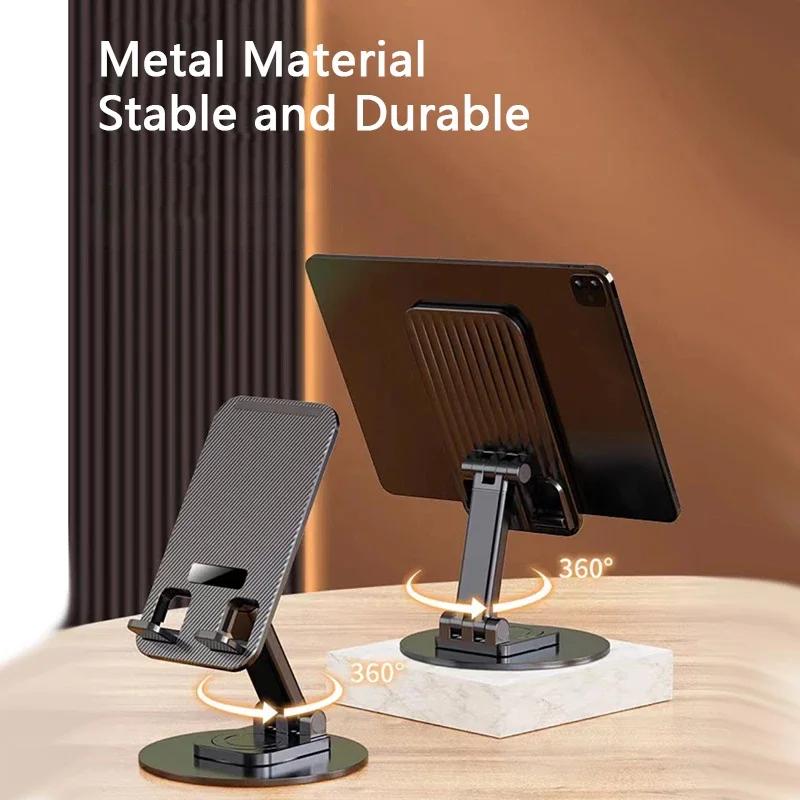 For 360 Adjustable Cell Phone Stand Angle Height Adjustable Holder Sturdy Phone Stand For Desk Compatible For Mobile Phones