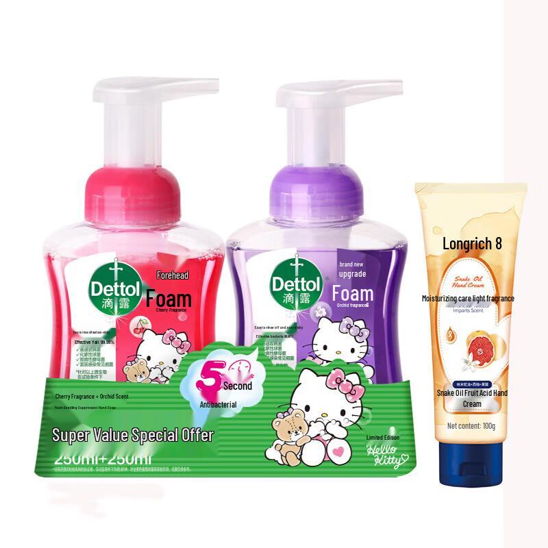 Dettol Пенное мыло для рук Дуо с кремом для рук