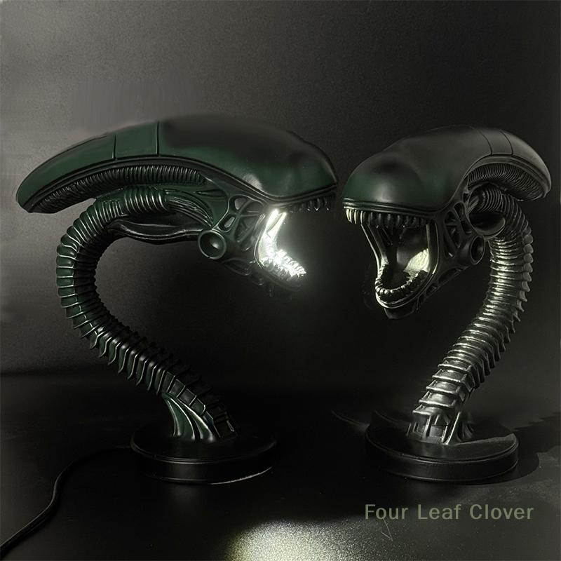 1pc Unique Alien Creature Lamp Stand Bedroom Home Decorative Lamps Resin Decoration Items And Ornaments Two Styles Optional
