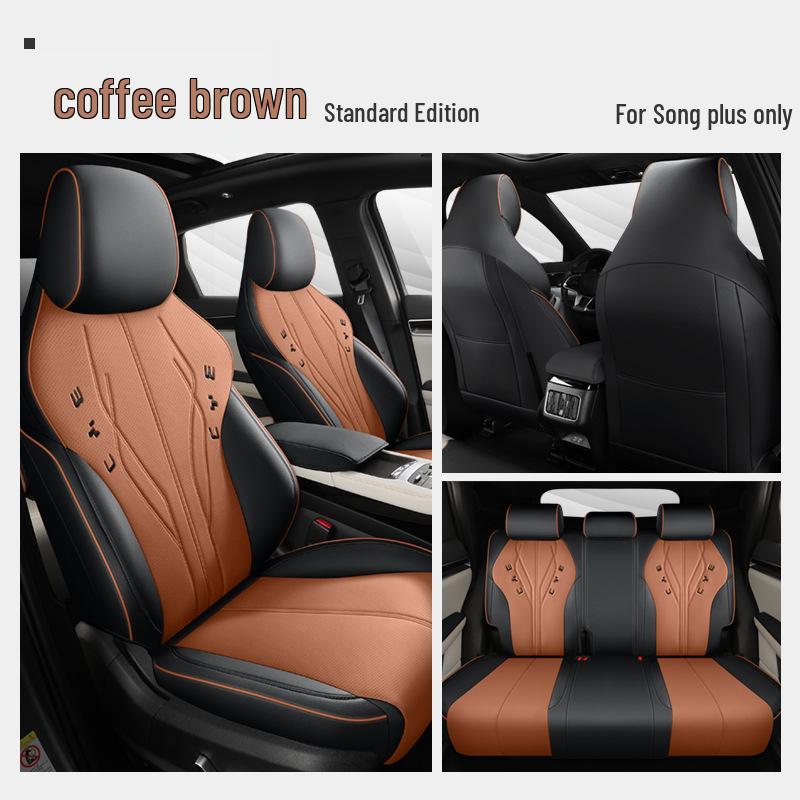 BYD Song Plus DMI Custom Leather Car Seat Cover, Full Wrap, Universal Fit for All Seasons, 5-Seater.
