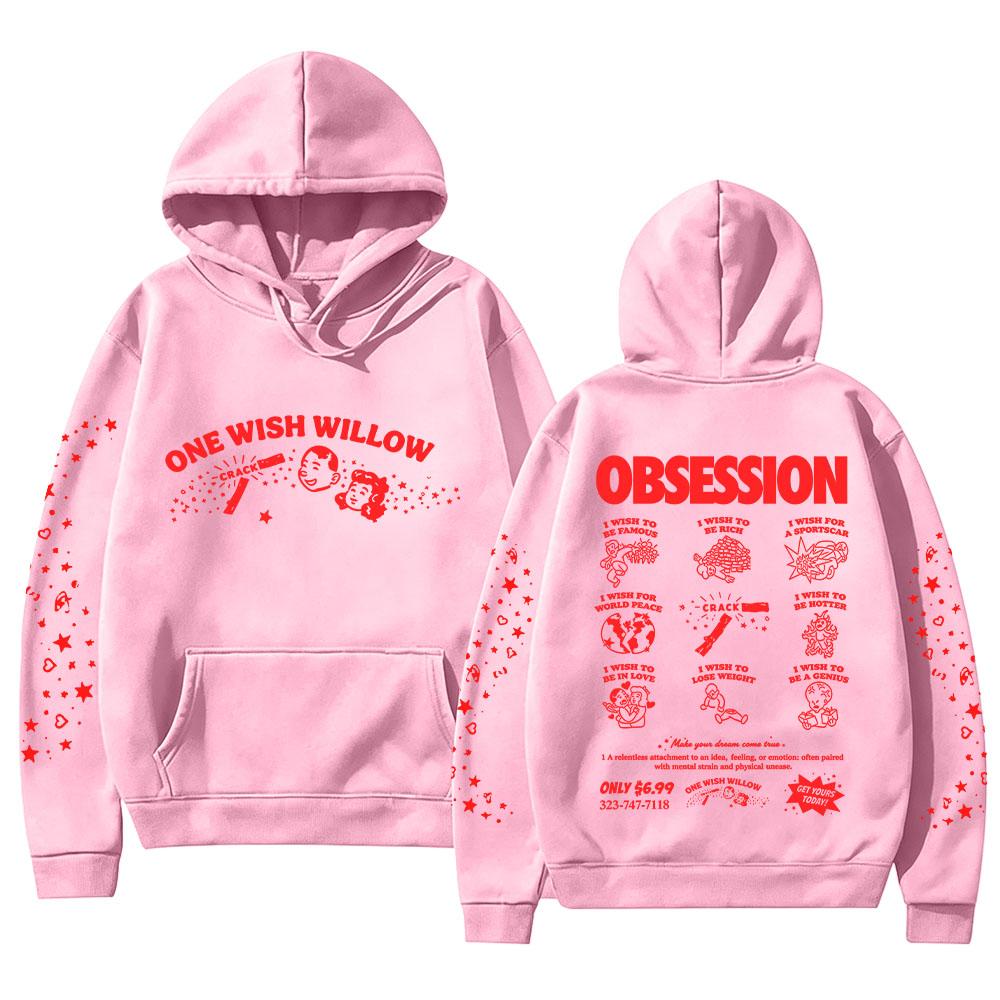 Cinegogue X Obsession One Wish Willow Hoodie Obsession Movie Merch Pullovers Casual Long Sleeve Sweatshirts Women Men Y2K Hoody