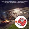 Portable Camping Stove, Outdoor Gas   Folding Metal Stove with 4 Foldable Brackets for Even Ht Distribution Lightweight Compact for Camping Hiki