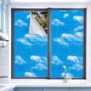 AVADEN Blue Sky White Clouds Privacy Window Film