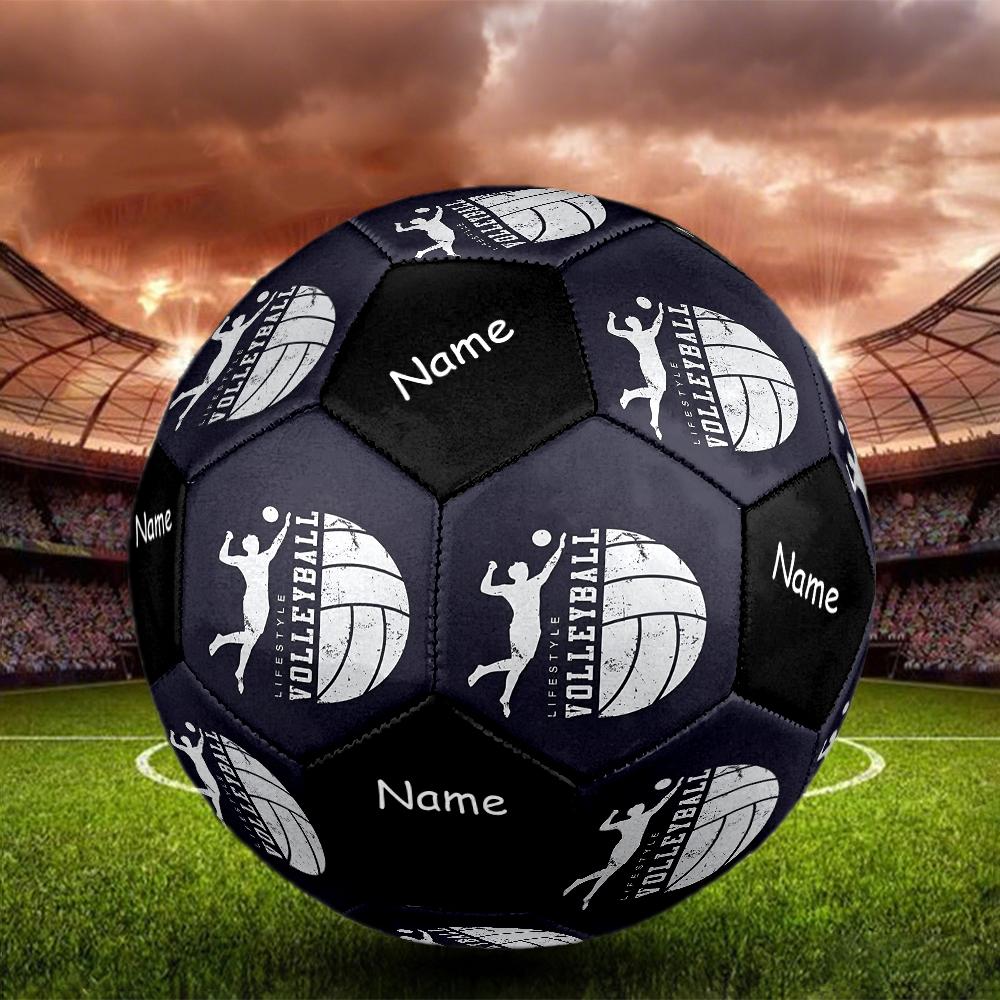 Custom Name volleyball Theme Size 5 Soccer Ball, Suitable for Both Indoor and Outdoor Matches, a Gift Suitable for Everyone.