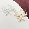 Handmade Copper Tree Branch Pendant Necklace with Crushed Stone - DIY Jewelry Accessory