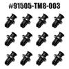 Vehicle Bumper Fastening Clips Strong Plastic Retainers 91505TM8003 Automotive Retainer Clip set for Automotive