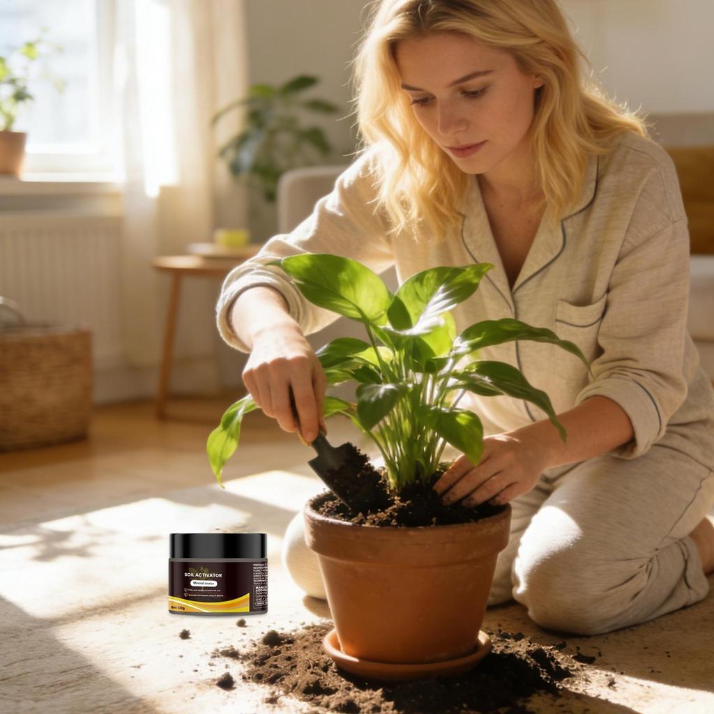 Activador de Suelo Profesional 120g Potencia la Absorción de Nutrientes Activador de Suelo Para Reducir la Acumulación de Sales Para Césped Invernadero Balcón