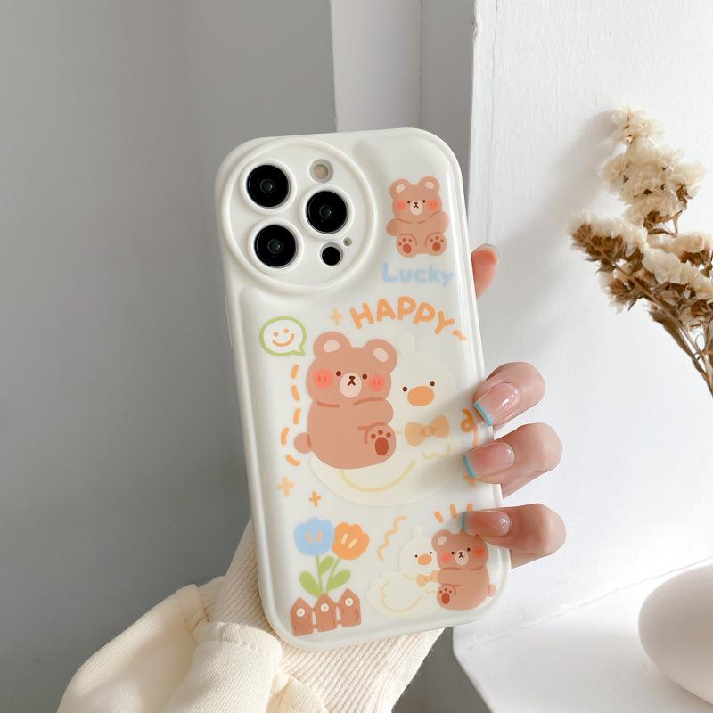 Zhitai Creative Cartoon Air Cushion Case for iPhone 15/14/12/11