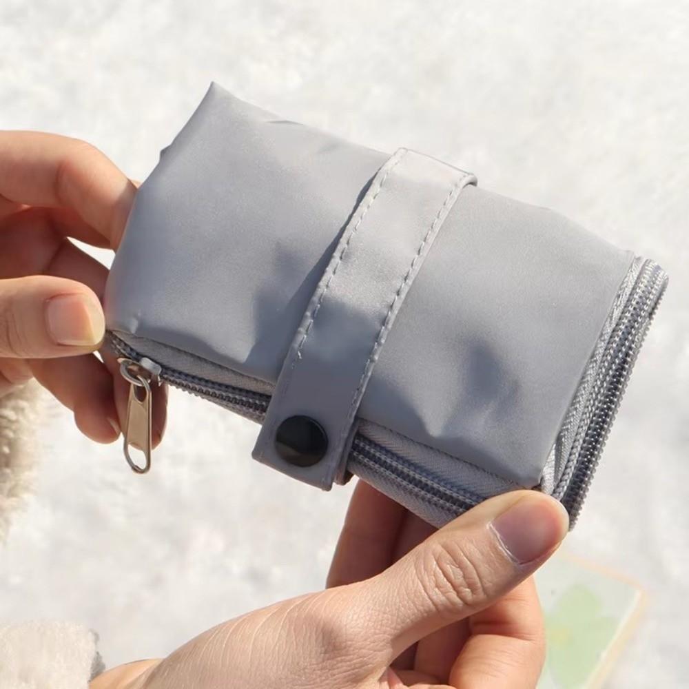 Microfiber Umbrella Storage Bag Handle Hanging Loop Umbrella Carrier Hand Washable Black Color Folding Umbrella Bag Storage Use