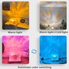 Projector Night Light Galaxy Ocean Wave Usb RGB Led Lights 3D Crystal Night Lights For Bedroom Desk Dynamic Rotating Light