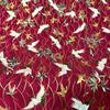100% Cotton Fabric for Dress Bronzed Japanese Kimono Cherry Flower Print Cloth DIY Sewing for Hanfu Handbag Children Apparel Bow