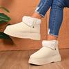 Fashion Winter Women Shoes Short Barrel Snow Boots Outdoor Anti Slip Thick Cotton Shoes 2025 New Large Size Warm Thick Soled Snow Boots