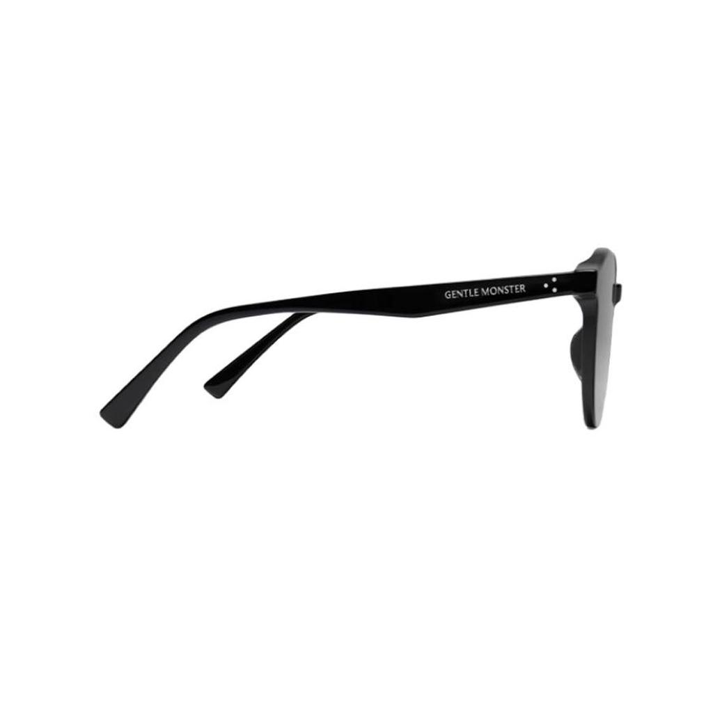Gentle Monster Logo Engraved Rectangular Sunglasses Unisex sunglasses Black NEWBORN-01