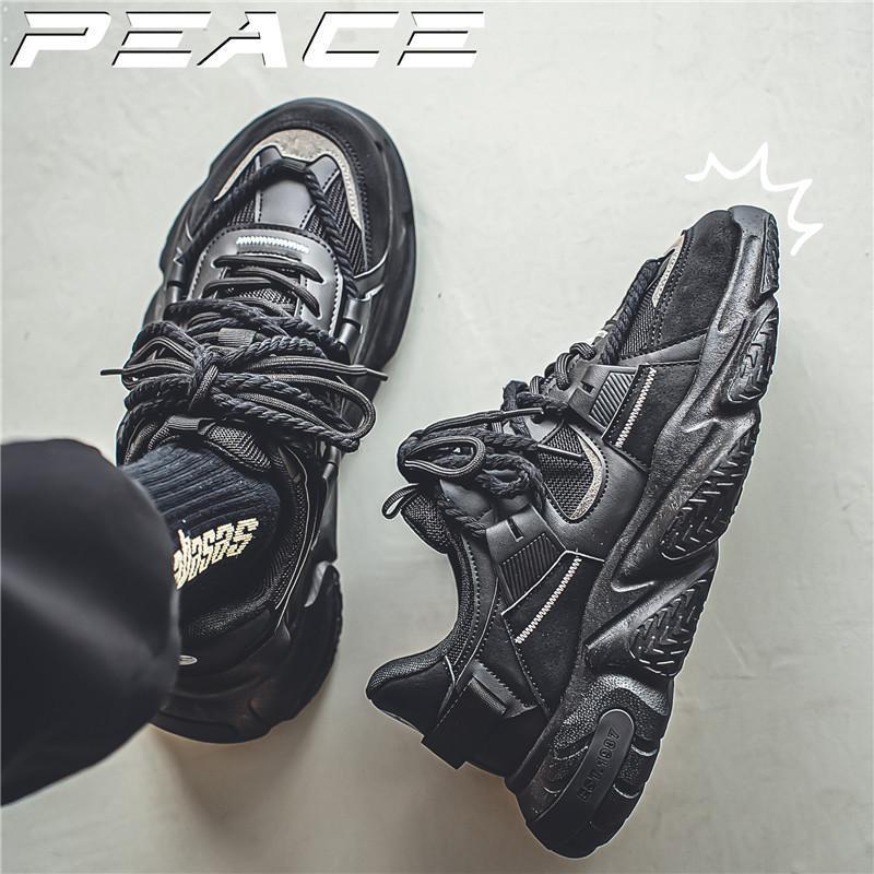 2025 Spring Four Seasons Hot Sale Fashion Mesh Sports Trend Shoes Daddy Shoes Men's Shoes Mesh Youth Trend