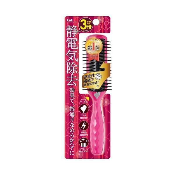 

KAI Anti Static Styling Brush L Ruby Pink 1 pc Ruby Pink