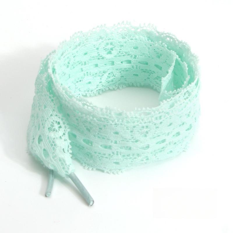 1Pair 100/120/140CM Lace Shoelaces for Women Shoes 2.9CM Width Flat Shoelace for Sneakers Hollow Out Shoe Laces Accessorices