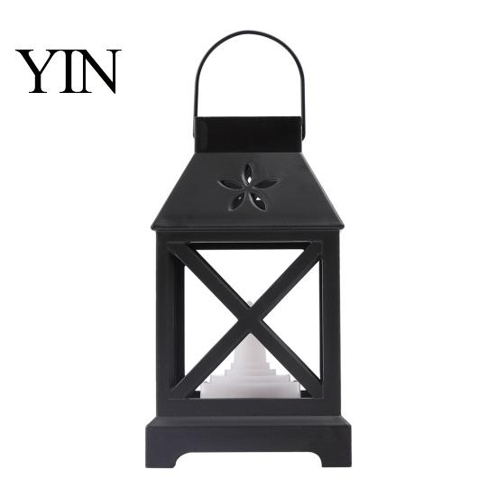 LED Mumlu Taşınabilir Dekoratif Lamba Fener, Pille Çalışan Titreyen Alevli Lamba, Çocuklar İçin Vintage Yatak Başı Gece Lambası, Asılabilir Fenerler,