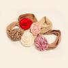 New five-color jacquard coffee disc headband, children's elastic soft headgear, thin baby headband