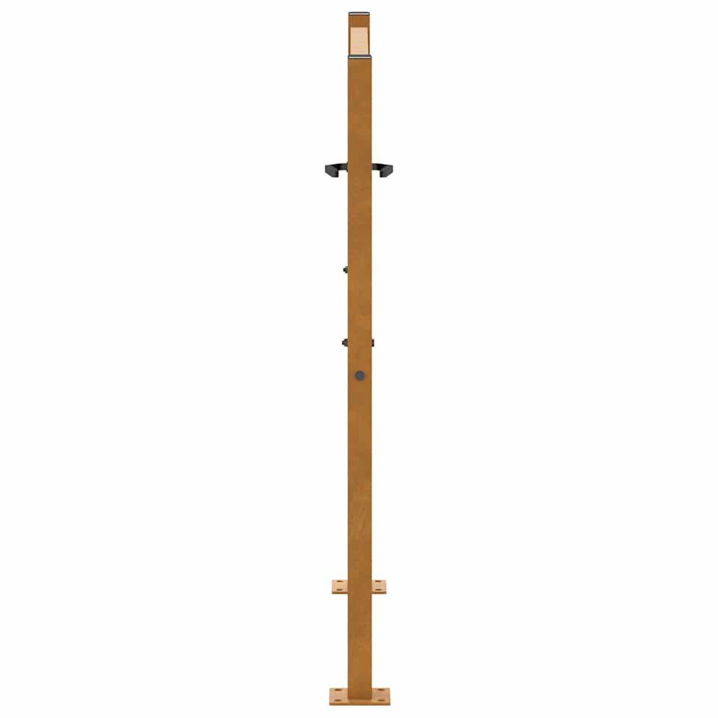 Garden Gate 100x100 Cm Weatherproof Steel Leaf Design