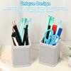 3Pcs Silicone Pencil Holder Square Office Desk Pen Holder Anti-fall Pen Brush Holder Decorative Desktop Organizer And Accessory