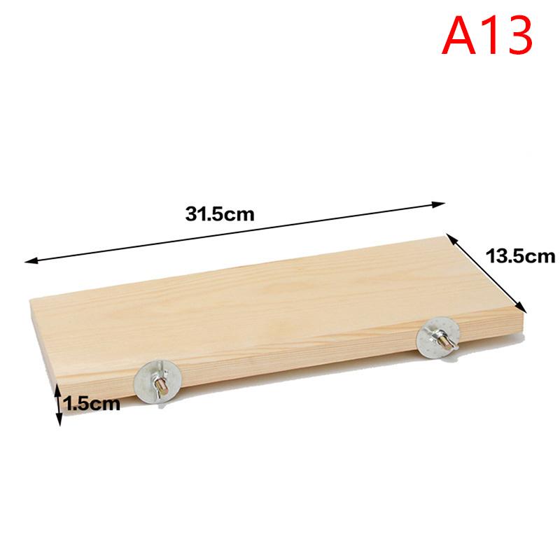 1Pc Pet Bird Parrot Wood Platform Stand Rack Toy Hamster Branch Perches For Bird Cage Toys 3 Sizes Pet Station Board