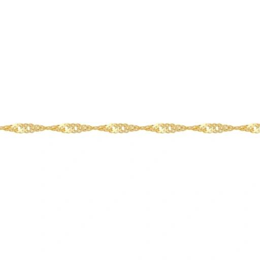 Złoty Łańcuszek 585 Łańcuch Singapur 45 Cm Pudełko