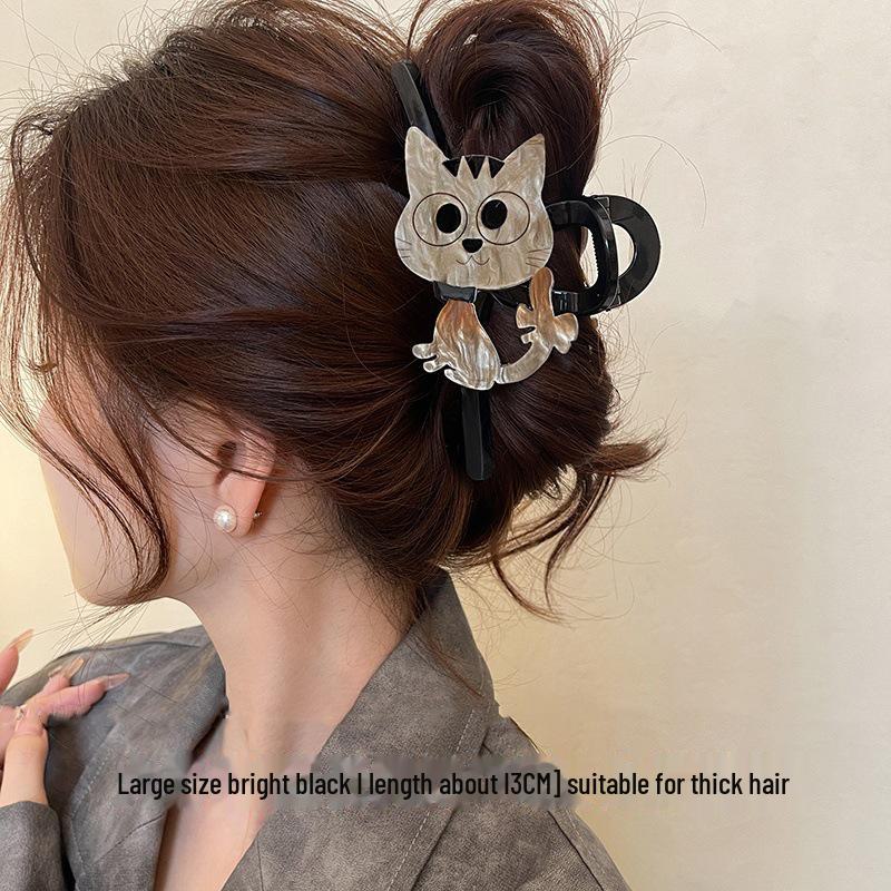 Charming Kitten Summer Shark Hair Clip 2024 - Sweet High-End Hair Accessory