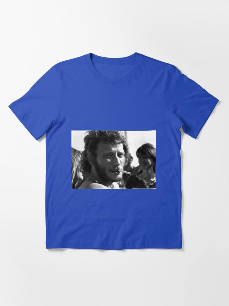 Françoise Hardy Johnny Hallyday (Françoise Hardy in the Background) Essential T-Shirt