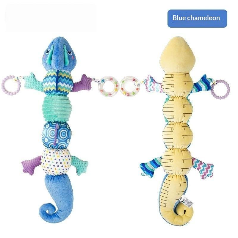 Toddler Sensory Musical Plush Animal Toys With Rattles Crinkle Bell Teething Toy for Infant Car Seat Travel