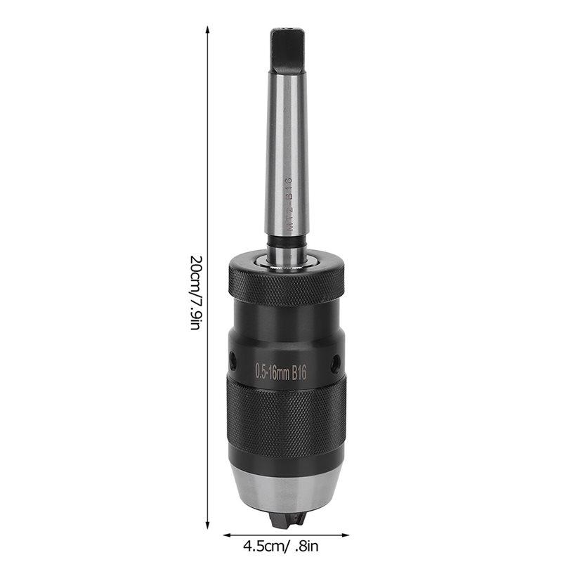 A34R MT2-B16 Morse Taper Chuck Keyless Drill Chuck Quick Release For Drilling Machine 0.5-16Mm MT2-B16 Chuck