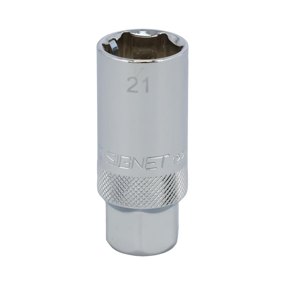 SIGNET Drive Plug 21mm Hex 65mm Overall Item 12241 3/8" Clip-Type Socket, Size, Length, No.