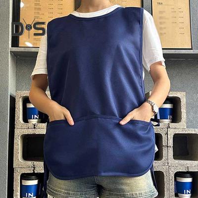 Waterproof Cobbler Apron with 2 Deep Pockets Unisex Art Smock for Painting Cleaning Durable Kitchen Apron for Artists And Work