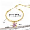 High-Quality Zircon Sea Turtle Enamel Copper Bead Chain Adjustable Bracelet Women Gift for Holiday Vacation Ocean Jewelry Gift