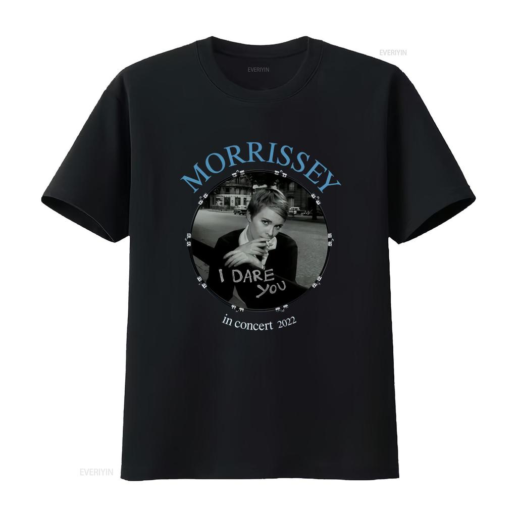 Morrissey Jean Seberg 2022 Bio-T-Shirt Ich fordere dich heraus Im Konzert Design Trendiger Street Style vintage Gewaschen Leicht mann Weich