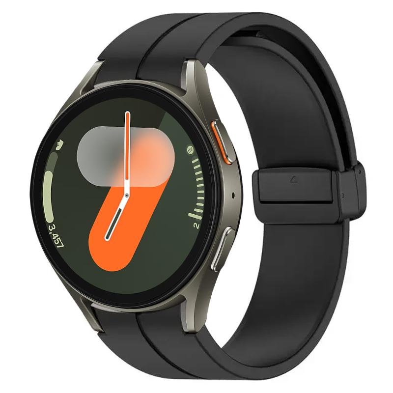 Silicone Band for Samsung Galaxy Watch 7 FE 40mm 44mm Strap Smartwatchh Magnetic Buckle Wrist Bracelet Galaxy Watch7 Watchband
