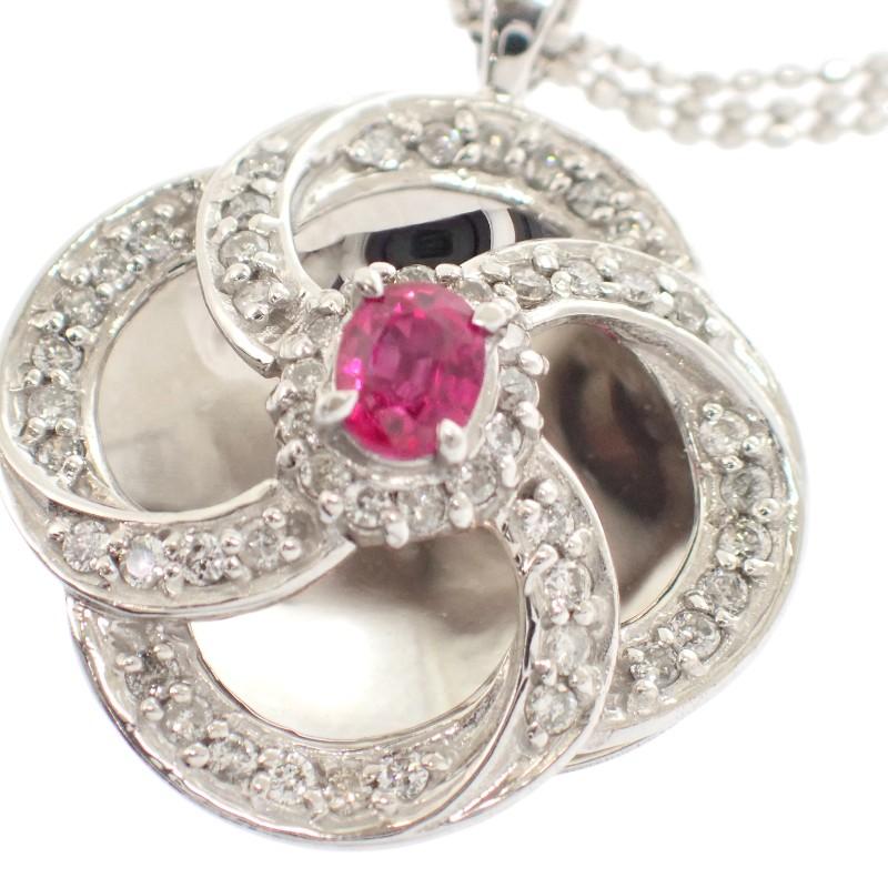 no brand  Necklace K18 white gold Women