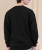 Ellamo Terry Basic Plain Bread Patch Oversized Sweatshirt [Black]