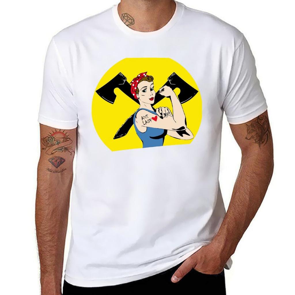 Axe Lady The Axe Shoppe Tshirt Long Lasting Casual Tshirt