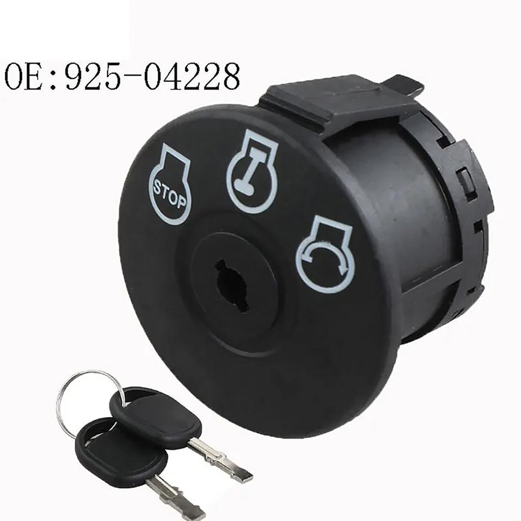 Ignition Switch 5 Terminals 3 Position Lawn Mower Starter Switch with Key 925-04228 for Craftsman