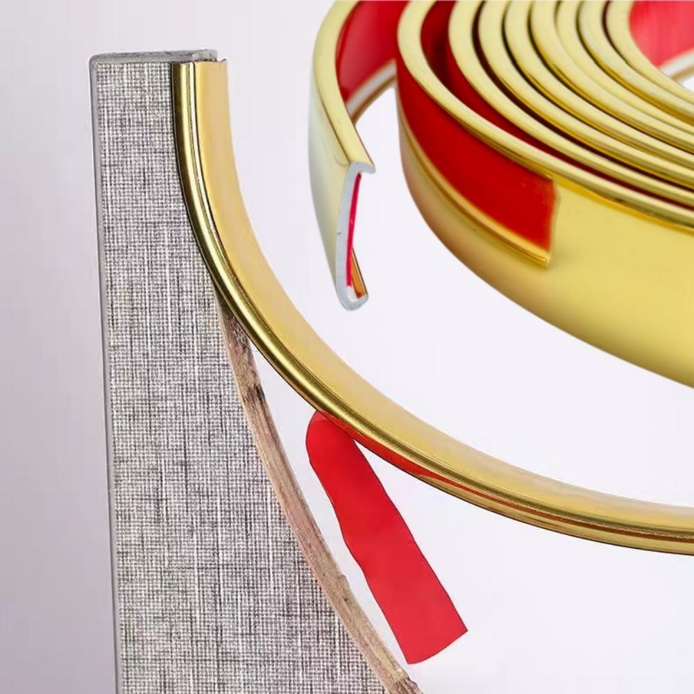 1 Rouleau 5 Mètres Protection d'Angle Adhésive en Forme de U, Bande de Chant décoration de bord, Convient pour Étagères et Meubles