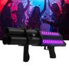 Paper Confetti Party Cannon Gun Stage Atmosphere Equipment Three Heads Electric Confetti Shooter Gun With Led For Disco Bar