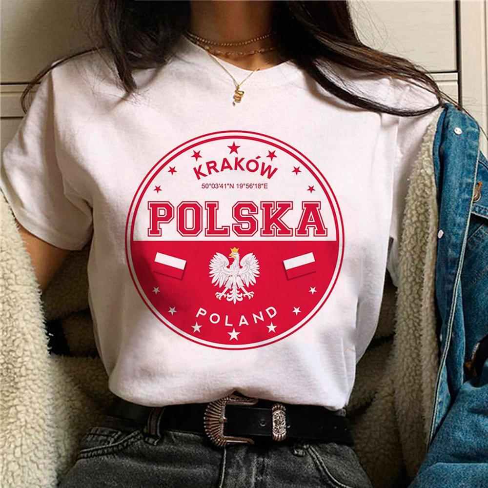 

ZX TEE Godło Polski koszulka Poland t shirt flag design top tee short sleeves birthday gift New POLSKA POLAND Flag Fun Unisex Tee S