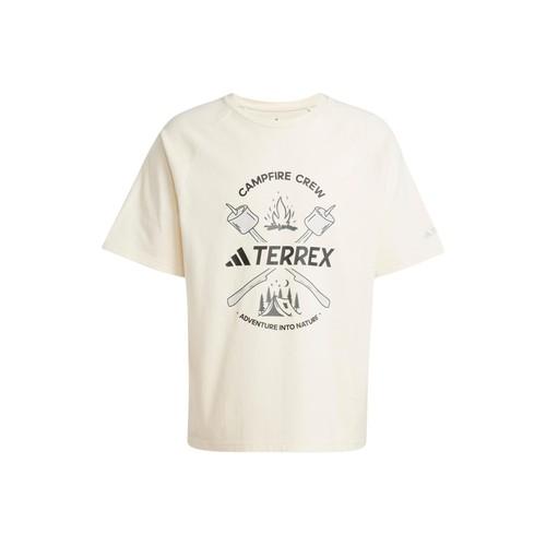 adidas adidas Comfortable and Breathable Short-Sleeve T-Shirt Men’s M грязно-белый