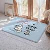 HOT Cartoon S Simons Cat Floor Mat Eco  Flannel Doormat Non Slip Odorless Indoor Floor Rug Soft Short Plush Home Mat