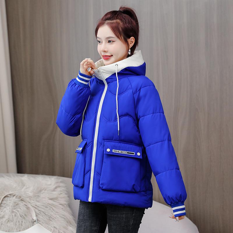 Women's short  jacket Women's new loose student bread jacket Thickened  jacket