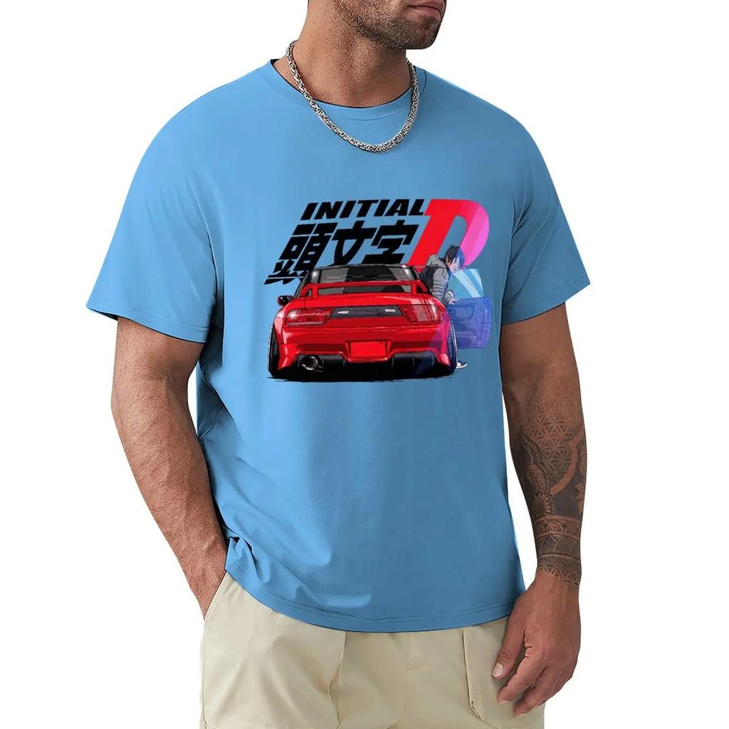 Initial D Movie T Shirt Harajuku Short Sleeve T-shirt 100% Cotton Graphics Tshirt Tops