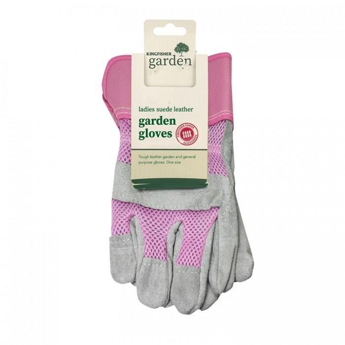 Kingfisher Dame Semsket Skinn Rigger Hagehansker